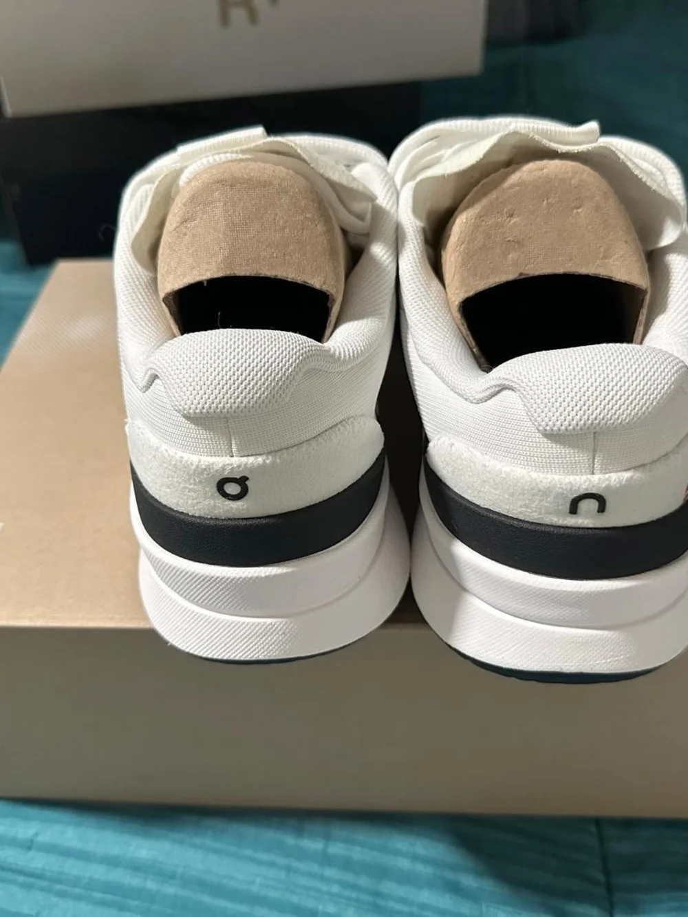 On Running Men Cloud Nova Sneakers in White and Black